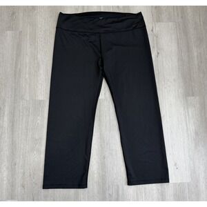 Nike Black Straight-Leg Active Workout Yoga Pants Plus Size 2x